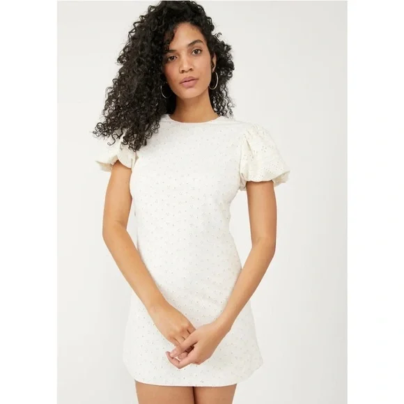 chrome mini dress Rone Mini Dress in Silver Chrome Sequin